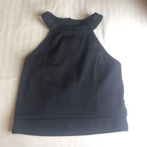 Black crop top