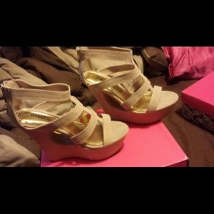 Woman cut out wedges