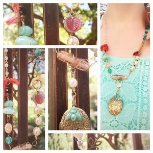 Summer Honey Bee Necklace w/Essential Oil Locket