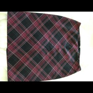 White House Black Market Plaid Skirt
