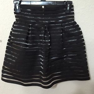 Black stripped skirt!