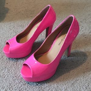 Hot pink heels