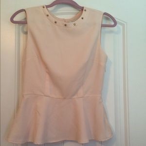 Forever 21 Blush Peplum Top