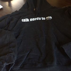 Talk nerdy to me sweater. Size medium.