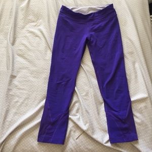 Purple Lululemon yoga pants