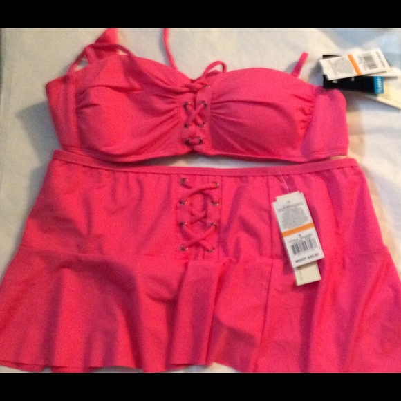 Kenneth Cole Outerwear - Kenneth Cole 2 Piece swimsuit Pink size Small NWT