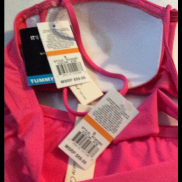 Kenneth Cole 2 Piece swimsuit Pink size Small NWT - Picture 3 of 3