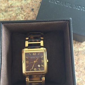 Tortoise shell Michael Kors watch