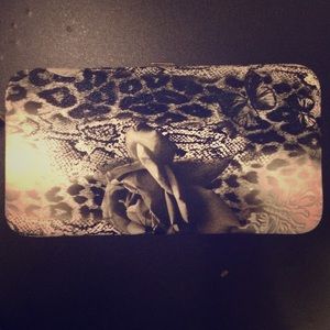 Floral/Leopard Print Wallet