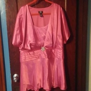 Hot pink blouse size 24