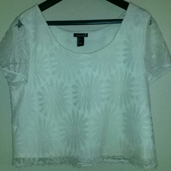 Lacy crop top