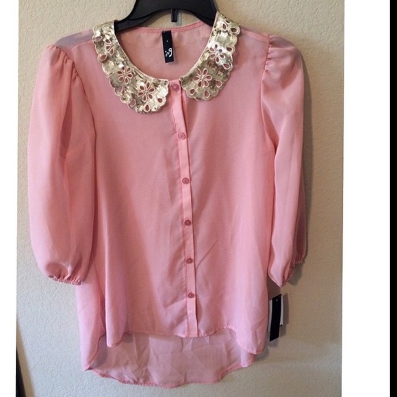 Pink Flowy Shirt