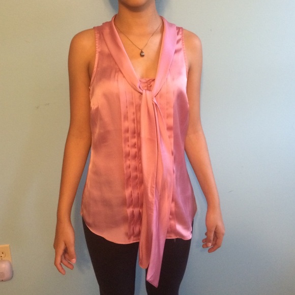 Silky Pink Sailor Style WHBM Top