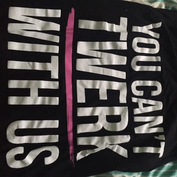 You cant twerk with us tank top - Picture 1 of 1