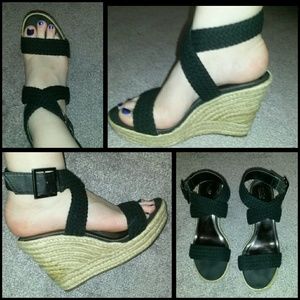 Mossimo Black Wedges
