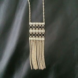 Gold Fringe Necklace