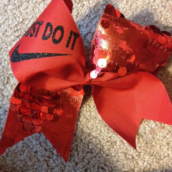 Just Do It Nike cheer bow