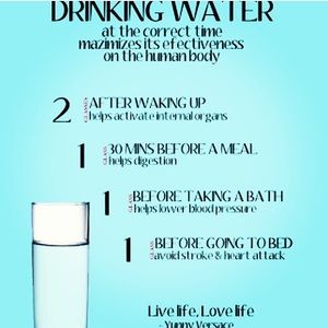 Drink water ladies / It's the first step to beauty
