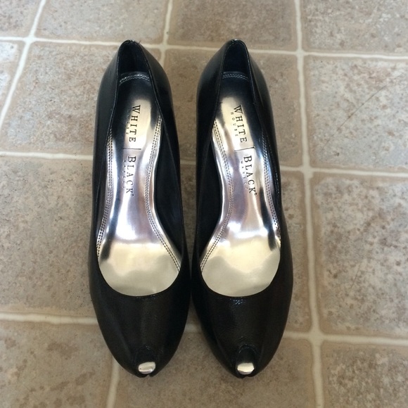 White House black market patten black heels