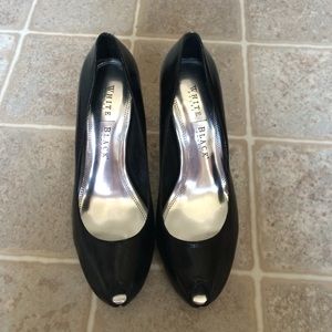 White House black market patten black heels
