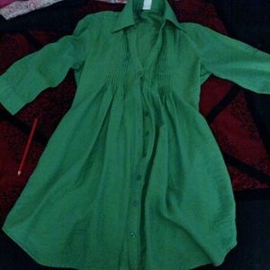 Green dress shirt