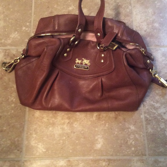 Coach Aubrey satchel in acorn.