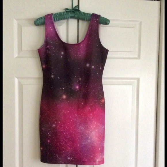 ❌SOLD❌ Tobi, Galaxy Print Bodycon Dress - Picture 1 of 3