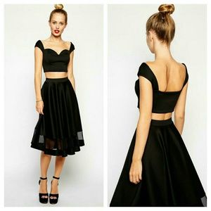 Reduced price asos petite bardot crop top