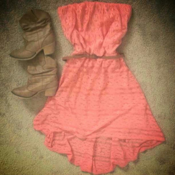 Country Style High Low Dress