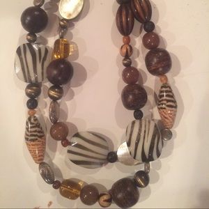 Animal print necklace