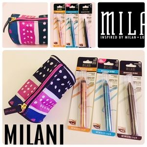 MILANI Eyeshadow Pencils & ESTĒE Lauder Makeup Bag