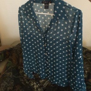 Dress blouse, super cute with leggings!