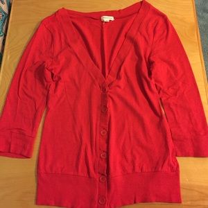 Wet Seal Red Cardigan