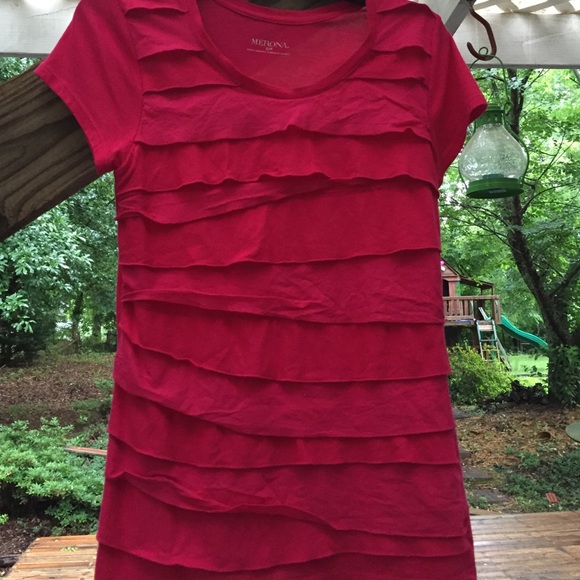 Pink tiered top