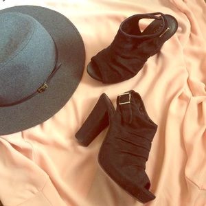 Black Open-Toed Heels