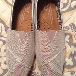TOMS sparkly shoes- WORN ONCE