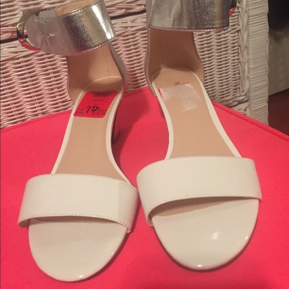 Nine West Shoes - White and silver wedge heels