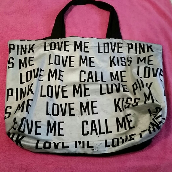 🎀Cute Victoria's Secret (PINK) Metallic Tote🎀