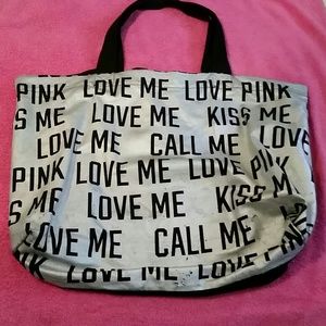 🎀Cute Victoria's Secret (PINK) Metallic Tote🎀