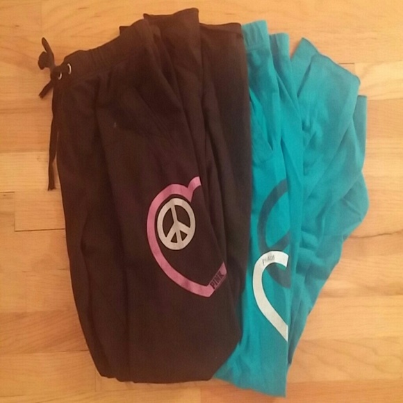 2 Victoria's Secret "PINK" Boyfriend Sweatpants