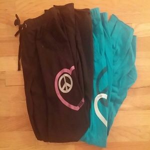 2 Victoria's Secret "PINK" Boyfriend Sweatpants