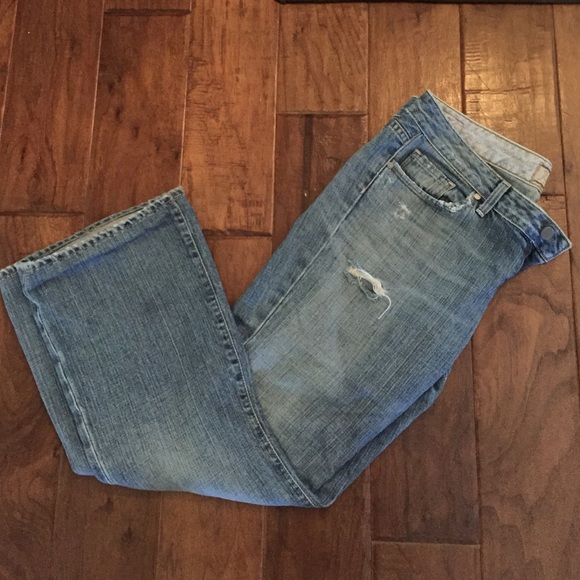 Paige bootcut medium wash jeans