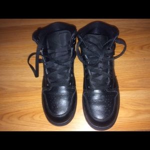 Nike air force 1s black high top!