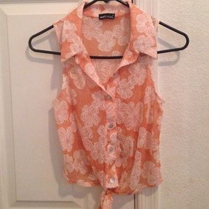 Sheer Wet Seal Crop Top