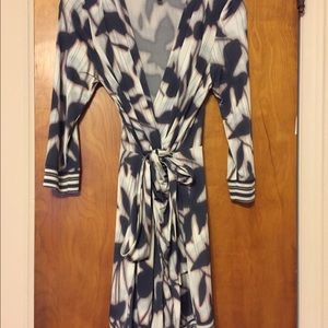 BCBG Maxazria wrap dress with waist tie. Petite!