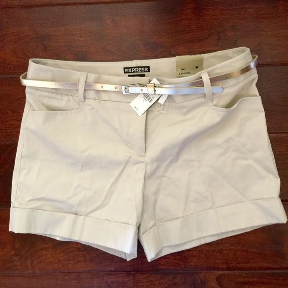 Express Shorts Size 6 Beige & Grey BUNDLE