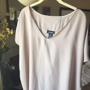 Lane Bryant light tan blouse