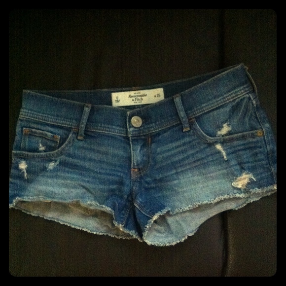 A&F retro shorts size 0 waist 25