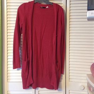 Dark pink urban outfitters cardigan