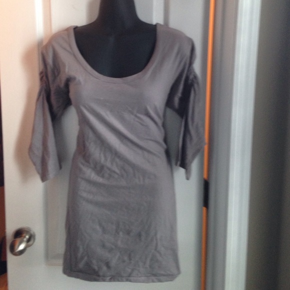 Grey gray stretch tunic - Picture 1 of 1
